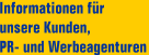 Informationen für unsere Kunden